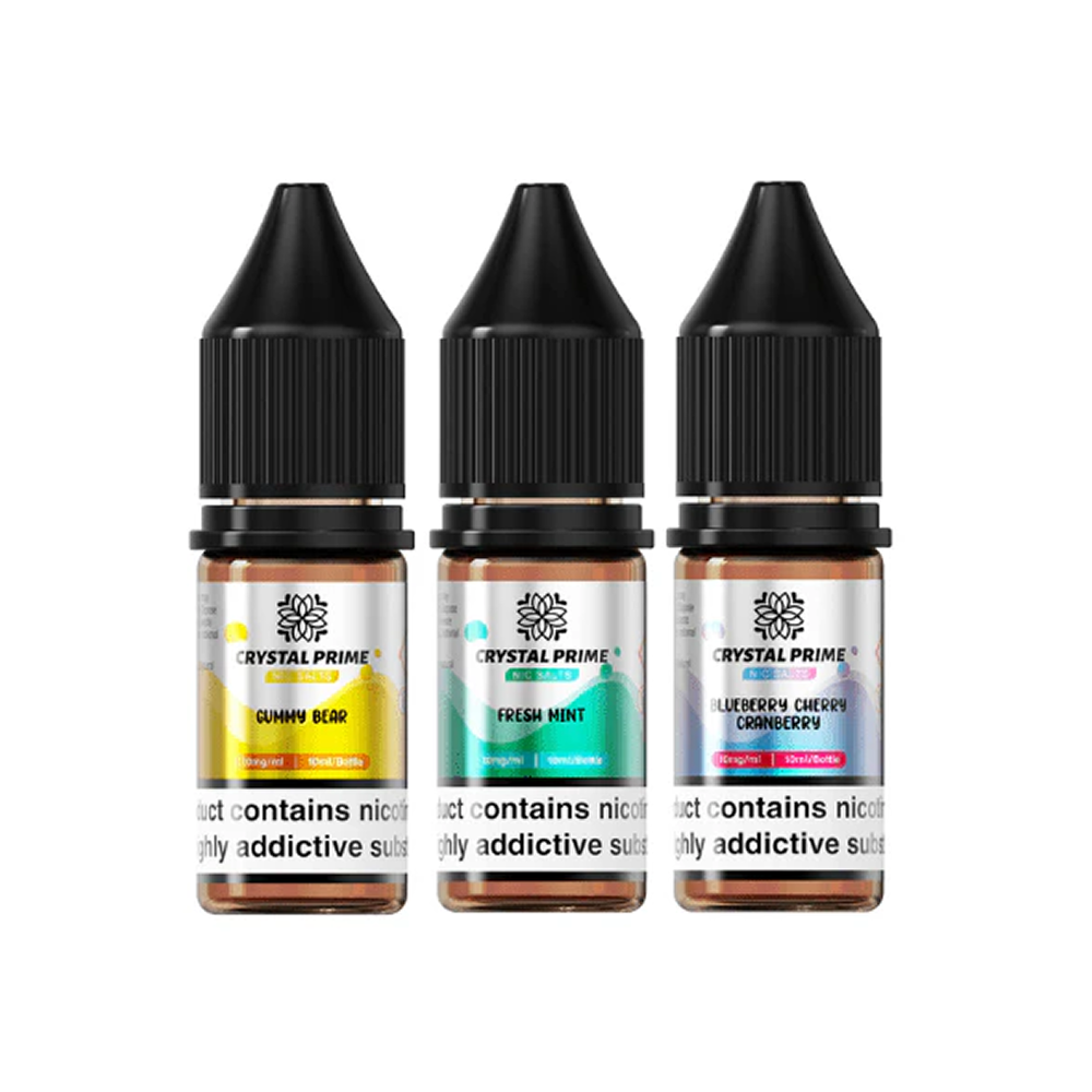 Crystal Prime Nic Salts by Aura Bar Box of 10