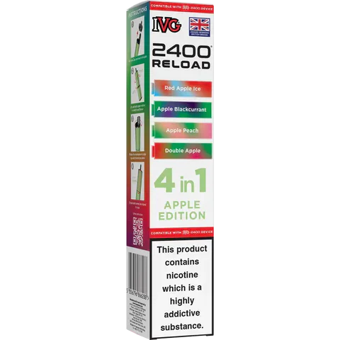 IVG 2400 Reload 4-in-1 Multi Flavour Prefilled Vape Pods