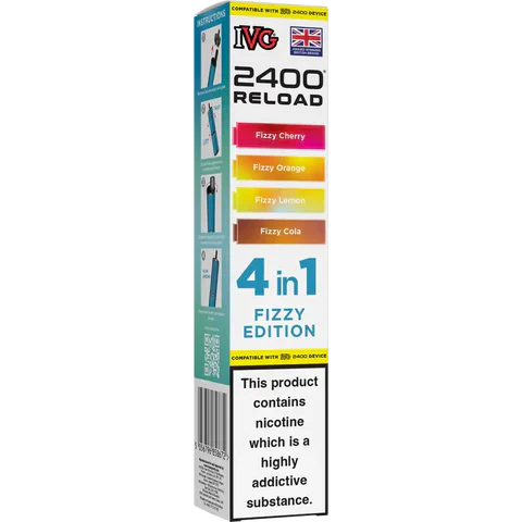 IVG 2400 Reload 4-in-1 Multi Flavour Prefilled Vape Pods