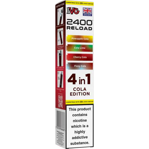 IVG 2400 Reload 4-in-1 Multi Flavour Prefilled Vape Pods