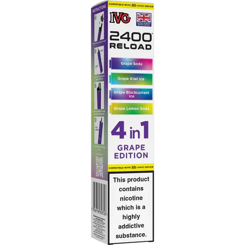 IVG 2400 Reload 4-in-1 Multi Flavour Prefilled Vape Pods