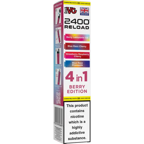 IVG 2400 Reload 4-in-1 Multi Flavour Prefilled Vape Pods