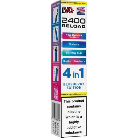 IVG 2400 Reload 4-in-1 Multi Flavour Prefilled Vape Pods