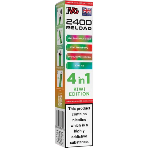 IVG 2400 Reload 4-in-1 Multi Flavour Prefilled Vape Pods